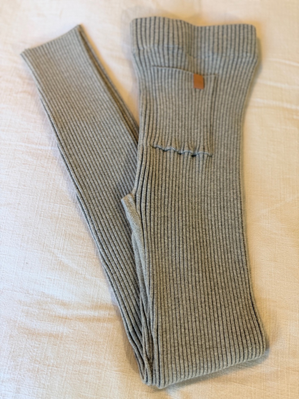 Lunya cotton silk Ribbed Leggings - Gray